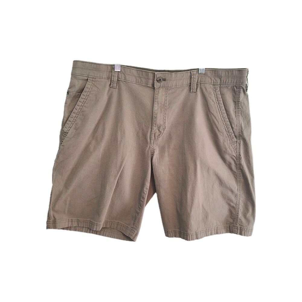 Weatherproof 40 Walnut Ripstop Trail Utility Shorts Gorpcore Zip Security Pocket